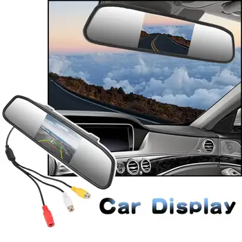 4,3/5 Inča LCD TFT Zaslon Slika Zaslon Auto Monitor retrovizor Parking Monitor 2-kanalni Video Auto Ogledalo Rearview Monitor