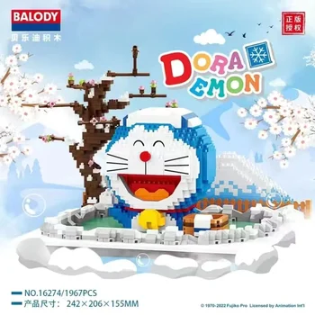 BALODY mini Blokovi Dječji Gradivni Blokovi Igračke Doraemon Uživajte u Toplom izvor DIY Puzzle igra Za Djevojčice Blagdanski Dar Home Dekor 16274