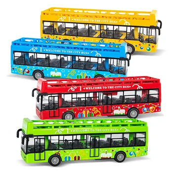 1/50-Decker Bus Tour ABS Model Automobila Oponaša Fin Zanimljiv Autobus Igračke, Pokloni Za Djecu