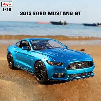 Maisto 1:18 2015 Ford Mustang GT automobil od legure model automobila simulacija dekoracija automobila zbirka poklon igračka Lijevanje pod pritiskom model dječak igračku