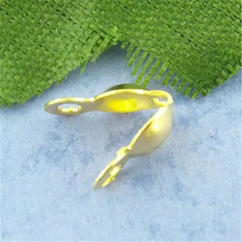 DoreenBeads 500шт Zlatna boja Charlotte Uvijati savjet od perli 8 * 4 mm (B00881), Yiwu