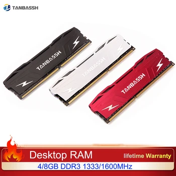 TANBASSH 8 GB DDR3 4 GB 1666 Mhz, 1333 Mhz Radijator Igra Memorija i Memorija Za Matične ploče Intel AMD je Sve u Skladu