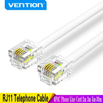 Vention Telefonski RJ11 Kabel RJ11 od čovjeka do Čovjeka 6P4C Telefonska Linija Kabel za DSL Modem Automatski Id Pozivatelja Faks Telefonski Kabel