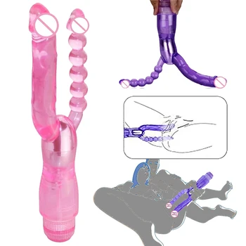 Dvostruki Dildo Masturbiraju Vibrator Seks-Igračke Za Odrasle Za Žene i Muškarce BDSM G Spot Anal Vagina Stimulator Klitorisa Pribor Sex Shop