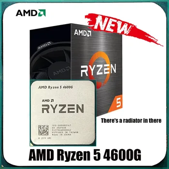 NOVI PROCESOR AMD Ryzen 5 4600G R5 4600G 3,7 Ghz 6-core 12-streaming centralni procesor u 7 NM L3 = 8 m Utičnicu AM4 S ventilatorom