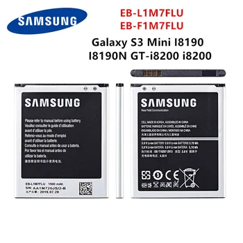 Originalni SAMSUNG baterija EB-L1M7FLU EB-F1M7FLU 1500 mah bateriju za Samsung Galaxy S3 Mini GT-I8190 i8160 I8190N GT-i8200 S7562 G313 WO