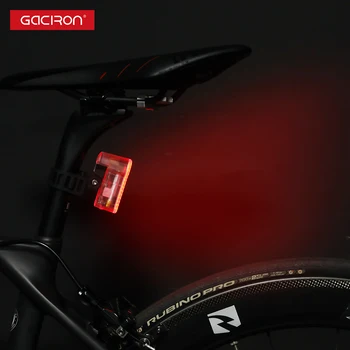 dodatna oprema za bicikl gaciron W03AW Magnetski Ugradnja Stražnje Svjetlo Za Bicikl Lasersko Upozorenje USB-C Punjiva IPX6 Vodootporan dugo Svjetlo
