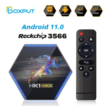 HK1 RBOX R2 DDR4 Smart TV Box Android 11 4 GB RAM-a I 64 GB, 32 GB RK3566 2,4 G i 5 Ghz WiFi 1000 M BT 4 DO 8 NA TV set-top box media player