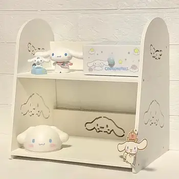 Sanrio Stolni Stalak Za Prtljagu Kawaii Cinnamoroll Hello Kitty Bogata Bookshelf Dvostruka Organizator Za Pohranu Različitih Stvari S Polica Za Skladištenje