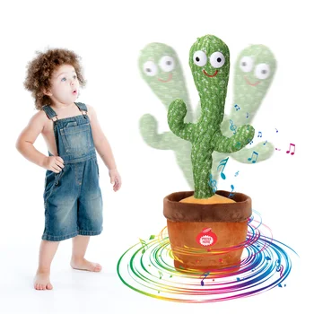 Odlična Govori Igračka Танцующий Kaktus Lutka Razgovarati Razgovarati Snimanje Zvuka Ponoviti Simulaciju Igračku Kawai Kaktus Igračke Dječji Home Dekor