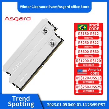 Memorija Asgard DDR4 8GBx2 3200 3600 Mhz Mhz ddr4 memorija Loki T2 T3 Serije ddr4 8 GB za Stolna RAČUNALA Radna memorija