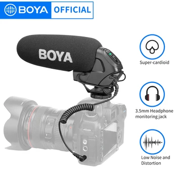 Ugrađeni u kameru суперкардиоидный sačmarica-mikrofon BOYA BY-BM3030 s 3,5-mm priključkom za univerzalnih slr fotoaparata, video rekordera i Аудиомагнитофонов