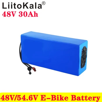 LiitoKala 18650 48 U 20AH 30ah 15ah 12ah 25ah Visoka snaga Električni Bicikl Baterija 48 U 18650 Litij Baterija od 30A BMS T priključak