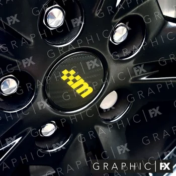 Za x8 Mountune Središnji poklopac kotača s Logotipom RS Vinil Naljepnica - Naljepnice